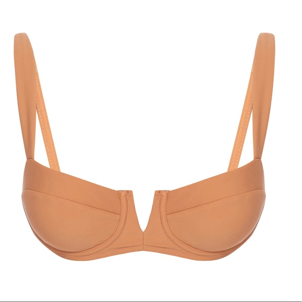 Monday Swimwear Clovelly Swim Bikini Top Sand Size V